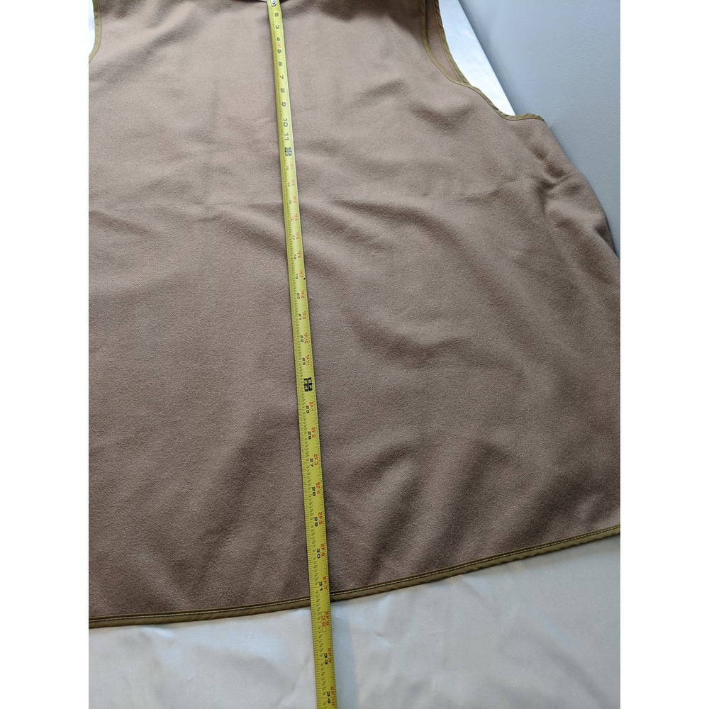 Burberrys of London Vintage Mens 100% Wool Zip In Vest Liner only Tan Khaki 54 - Picture 4 of 8